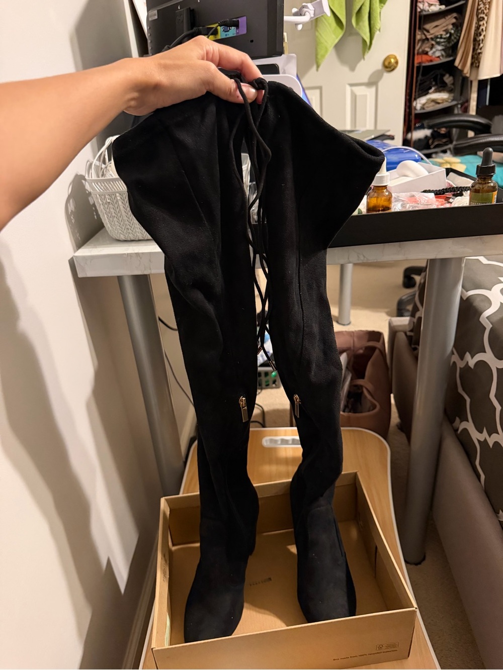Black Over-the-Knee Boots